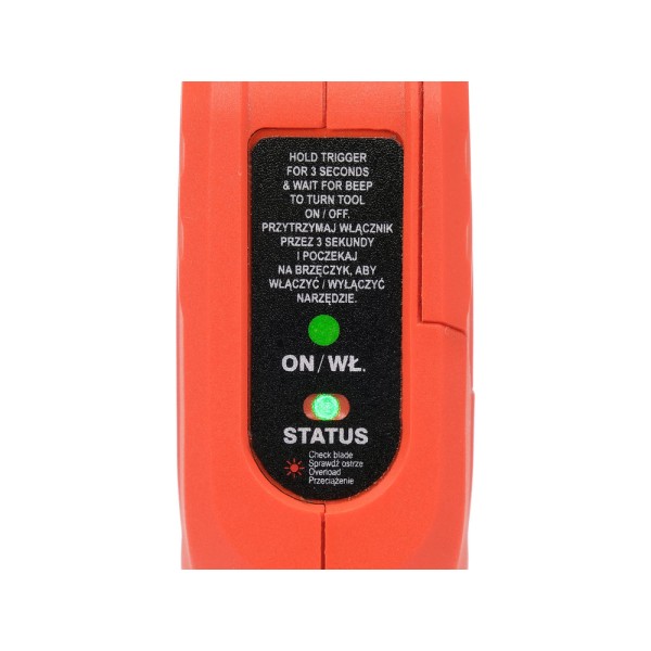 SEKATOR DO GAŁĘZI 18V, 30 MM, 60 CIĘĆ/MIN - AKUMULATOR 2 AH YT-828377