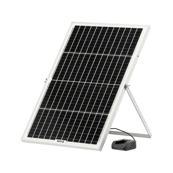 ŁADOWARKA SOLARNA I SAMOCHODOWA SYSTEM YATO 18V 2A YT-828504