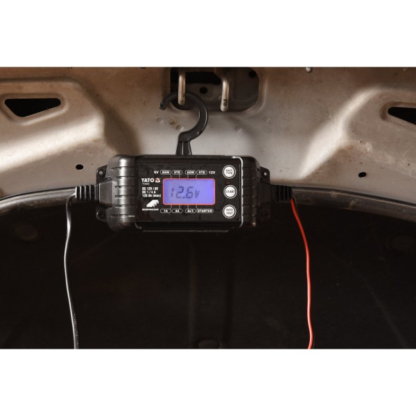 PROSTOWNIK ELEKTRONICZNY Z WYŚWIETLACZEM 6-12V 1/4A YT-83033