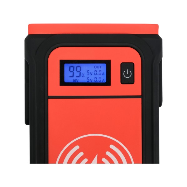 URZĄDZENIE ROZRUCHOWE/POWER BANK 16000MAH Z WYŚWIETLACZEM LCD I ŁADOWANIEM INDUKCYJNYM YT-83085