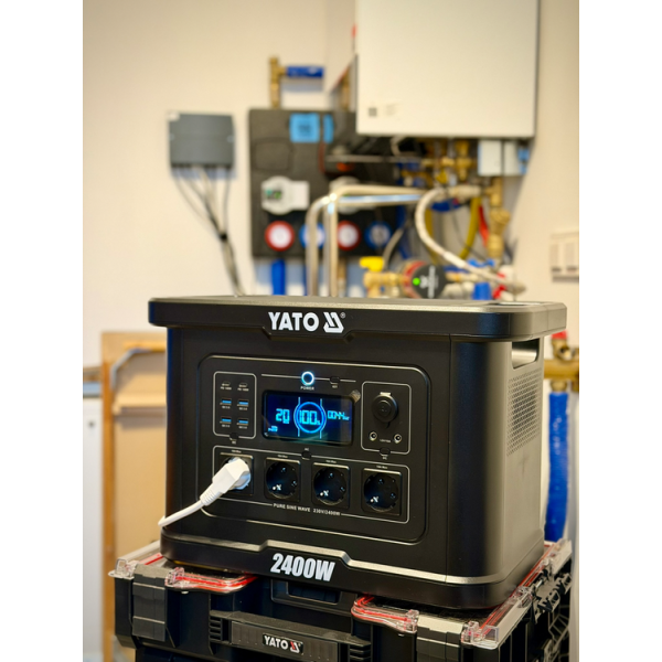 PRZENOŚNA STACJA ZASILANIA 2400W, 2232WH LIFEPO4, EPS YT-83095