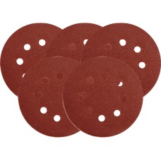 KRĄŻKI ŚCIERNE Z RZEPEM Z OTWORAMI 125 MM P60 / 5 SZT. YT-83452