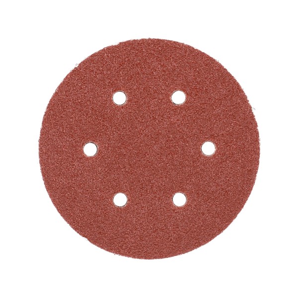 KRĄŻEK ŚCIERNY NA RZEP, 6 OTWORÓW, P40 150 MM / 50 SZT. YT-834581