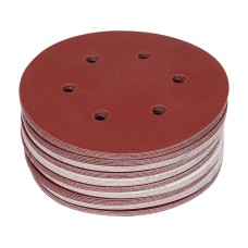 KRĄŻEK ŚCIERNY NA RZEP, 6 OTWORÓW, P180 150 MM / 50 SZT. YT-834587