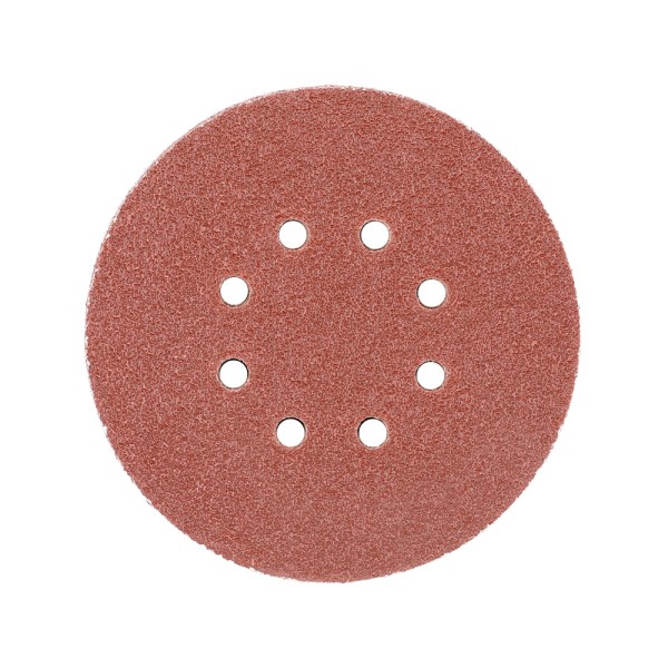 KRĄŻEK ŚCIERNY NA RZEP, 8 OTWORÓW, P40 150 MM / 50 SZT. YT-834591