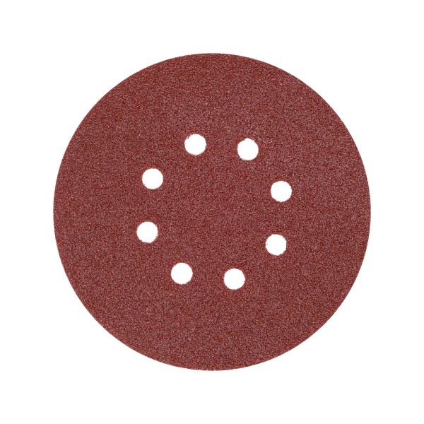KRĄŻEK ŚCIERNY NA RZEP, 8 OTWORÓW, P60 150 MM / 50 SZT. YT-834592