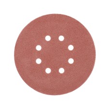 KRĄŻEK ŚCIERNY NA RZEP, 8 OTWORÓW, P80 150 MM / 50 SZT. YT-834593