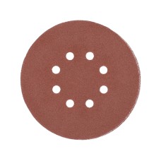 KRĄŻEK ŚCIERNY NA RZEP, 8 OTWORÓW, P100 150 MM / 50 SZT. YT-834594