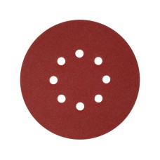 KRĄŻEK ŚCIERNY NA RZEP, 8 OTWORÓW, P180 150 MM / 50 SZT. YT-834597