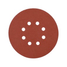 KRĄŻEK ŚCIERNY NA RZEP, 8 OTWORÓW, P220 150 MM / 50 SZT. YT-834598