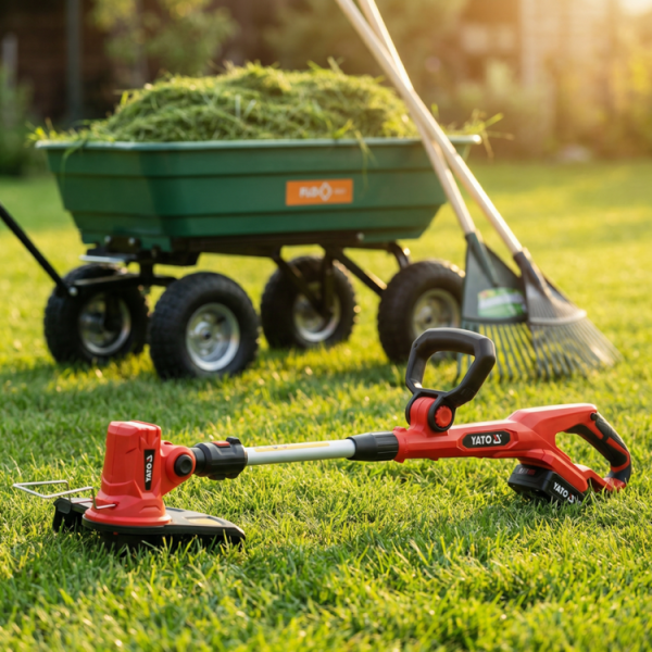 PODKASZARKA DO TRAWY 18V Z BATERIĄ 2AH I ŁADOWARKĄ, BRUSH YT-85017