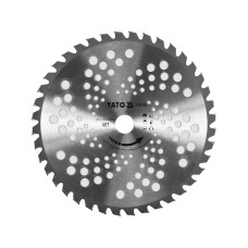 TARCZA TCT DO PODKASZAREK  255MM Z OTWOREM MOCUJACYM 25,4MM DO ZAROŚLI I ZDREWNIAŁYCH ŁODYG CHWASTÓW YT-85150