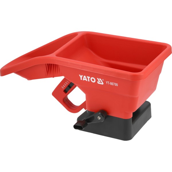 RĘCZNY ROZSIEWACZ, SIEWNIK DO TRAWY, NAWOZU, NASION 3L, ŁADOWNOŚĆ 2,5 KG YT-86700