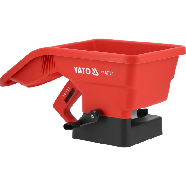 RĘCZNY ROZSIEWACZ, SIEWNIK DO TRAWY, NAWOZU, NASION 3L, ŁADOWNOŚĆ 2,5 KG YT-86700