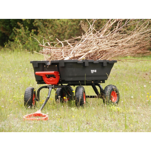 WÓZEK OGRODOWY Z WYWROTKĄ XL 350KG KOŁA 10