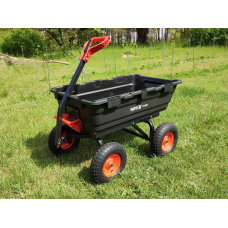 WÓZEK OGRODOWY Z WYWROTKĄ XXL 550KG KOŁA 13