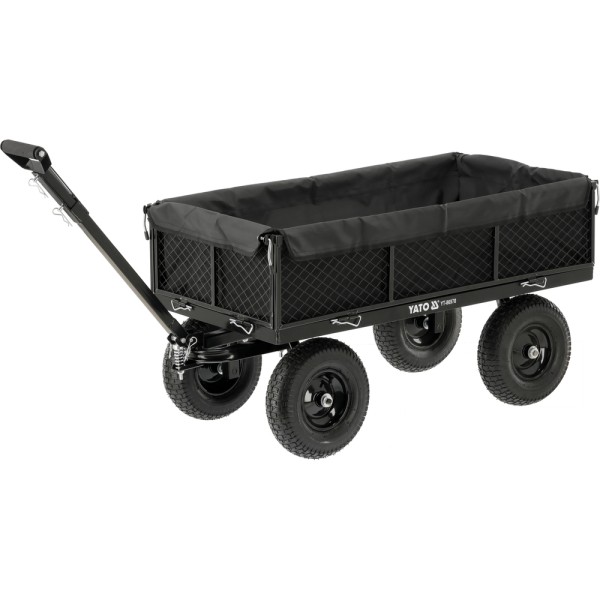WÓZEK OGRODOWY XL 450KG Z POKROWCEM KOŁA 13
