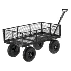 WÓZEK OGRODOWY XL 450KG Z POKROWCEM KOŁA 13