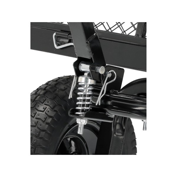 WÓZEK OGRODOWY XL 450KG Z POKROWCEM KOŁA 13