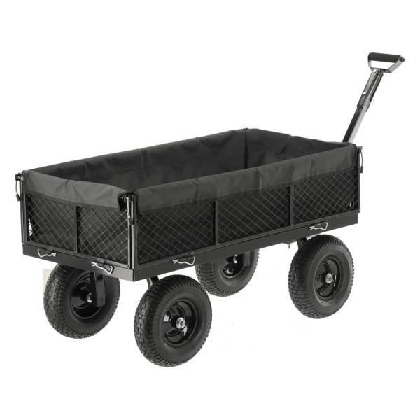 WÓZEK OGRODOWY XL 450KG Z POKROWCEM KOŁA 13