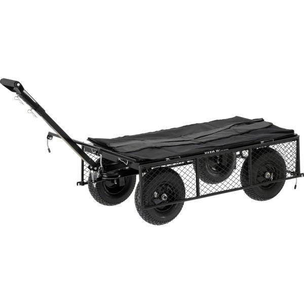 WÓZEK OGRODOWY XL 450KG Z POKROWCEM KOŁA 13