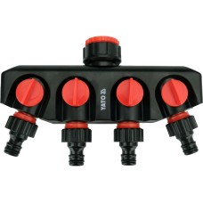 PRZYŁĄCZE KRANOWE Z 4 WYJŚCIAMI 3/4