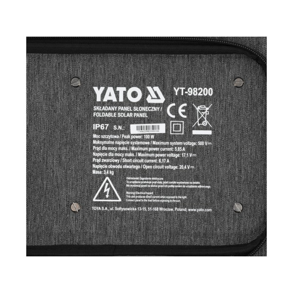 SKŁADANY PANEL SŁONECZNY SOLARNY 100W 4W1 YT-98200