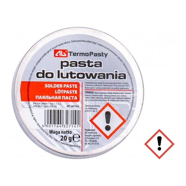 Topnik: kalafoniowy AG TERMOPASTY ART.AGT-036