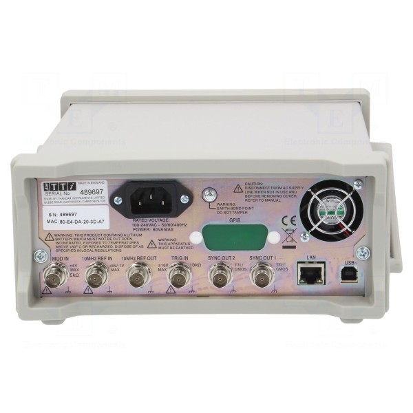 Generator laboratoryjny: funkcyjny, arbitralny AIM-TTI TG2512A