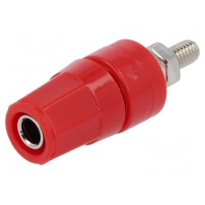 Złącze laboratoryjne: bananowe 4mm AXIOMET BS-244GSM-R