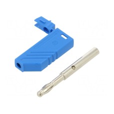 Złącze laboratoryjne: bananowe 4mm AXIOMET LASNWS-BL