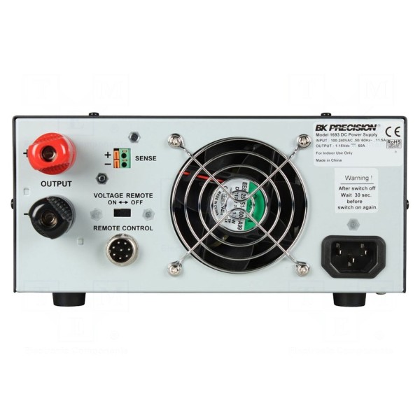 Zasilacz laboratoryjny: standardowy B&K PRECISION BK1693