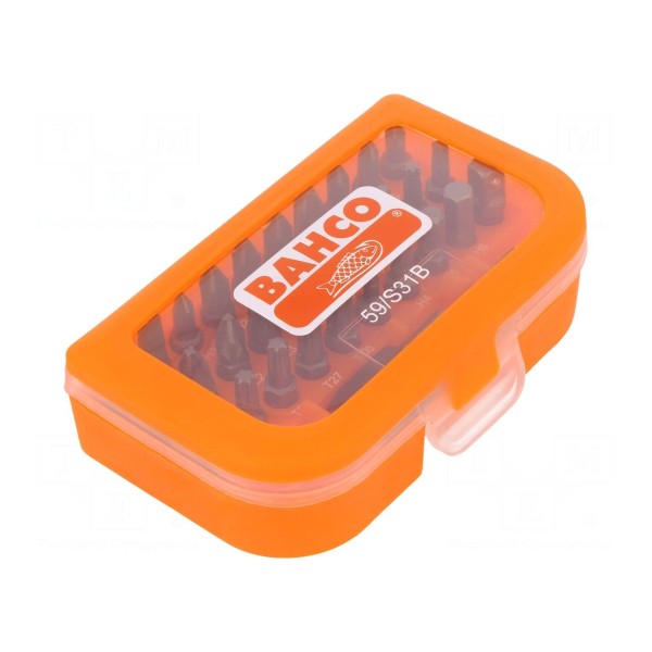 Zestaw narzędzi: końcówki wkrętakowe BAHCO 59/S31B