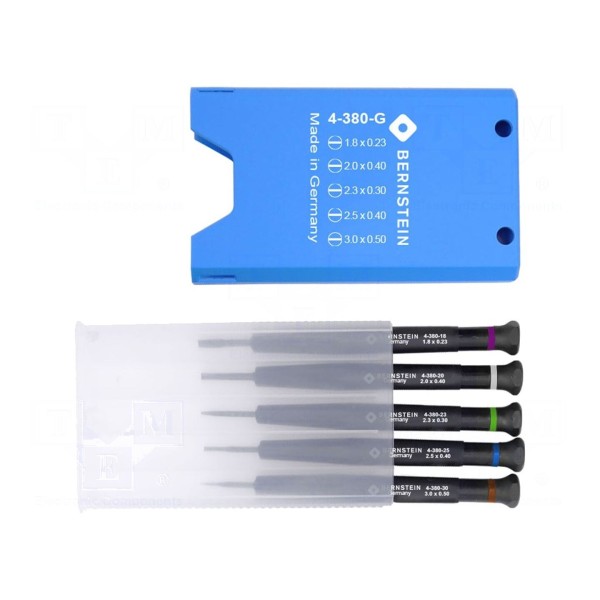Wkrętak: precyzyjny-zestaw BERNSTEIN 4-380-G