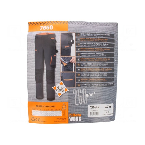 Spodnie robocze BETA 076500002