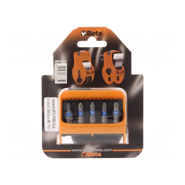 Zestaw narzędzi: końcówki wkrętakowe BETA 860PHZ/A10