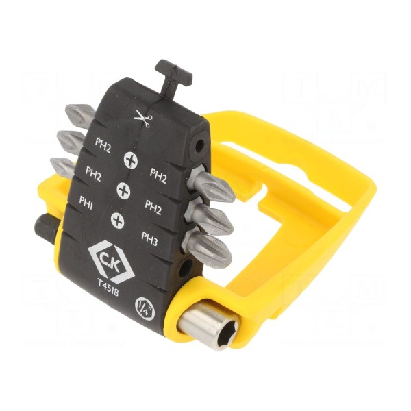 Zestaw narzędzi: końcówki wkrętakowe C.K T4518