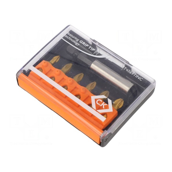 Zestaw narzędzi: końcówki wkrętakowe C.K T4569TINC