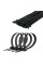 Opaska zaciskowa 4,8 mm/30 cm czarna Cabletech 50szt.