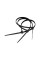 Opaska zaciskowa 4,8 mm/30 cm czarna Cabletech 50szt.