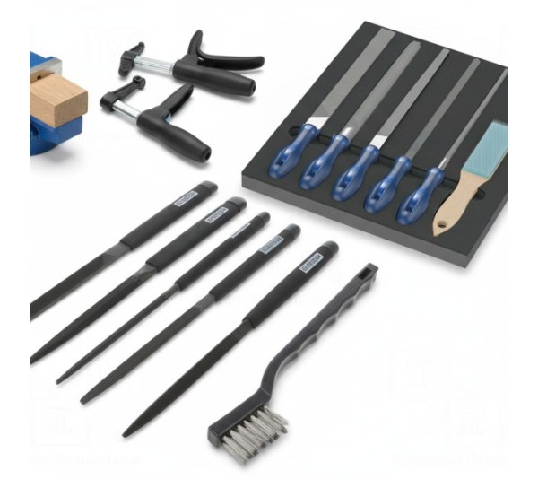 Imadła, ściski, pilniki i materiały ścierne