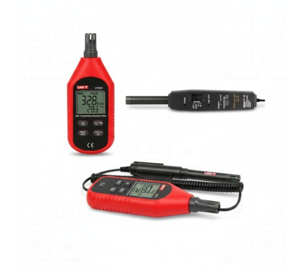 Mierniki temperatury, wilgotności i dźwięku