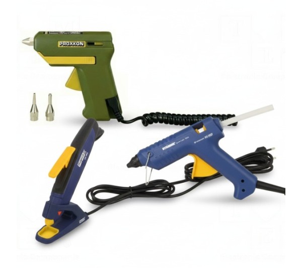 Opalarki, pistolety do klejenia