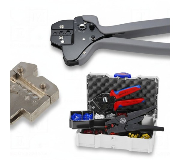 Zaciskarki, konektory i wykrywacze