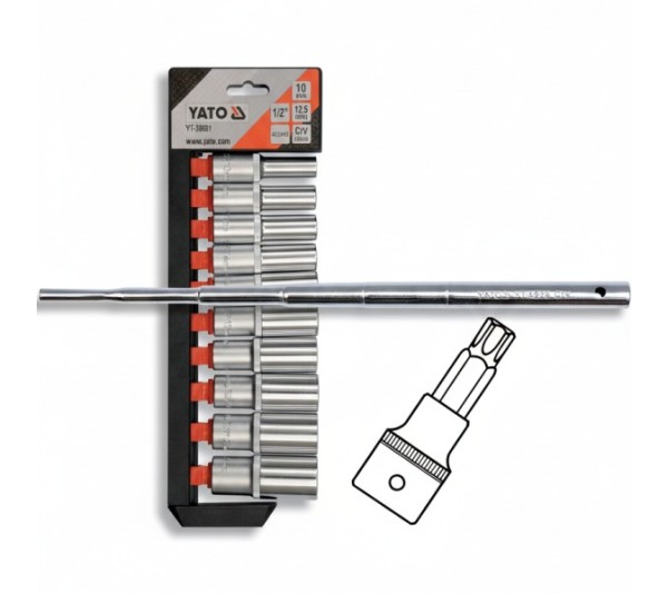 Zestawy kluczy nasadkowych i grzechotek