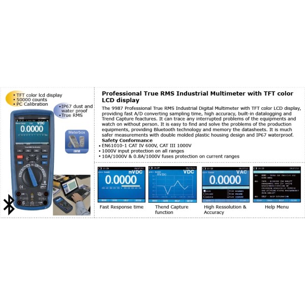 Miernik CEM DT-9987 True RMS / Bluetooth