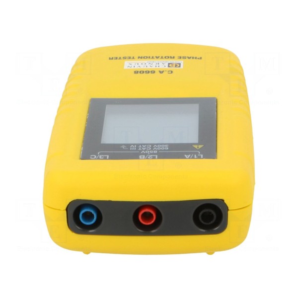 Tester: kolejności faz CHAUVIN ARNOUX C.A 6608