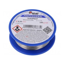 Cyna CYNEL SN63PB37-WS212/2.5% Q 0.38 100 G