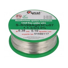 Cyna CYNEL SN99CU07AG03-1.1.3/0.38MM 100G