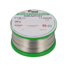 Cyna CYNEL SN96,5AG3CU0,5-1.1.3 Q 1.00MM 250G